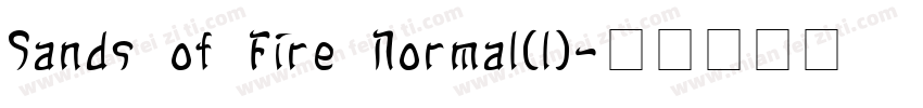 Sands of Fire Normal(1)字体转换